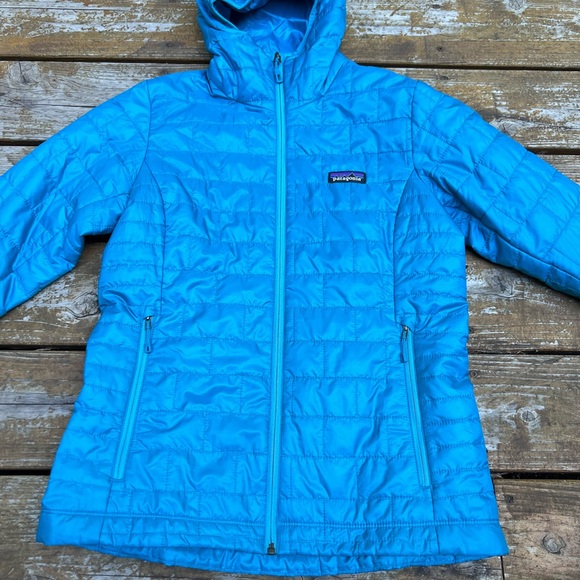 🏔️ Patagonia Nano Puff hood in Mako Blue - Picture 3 of 7